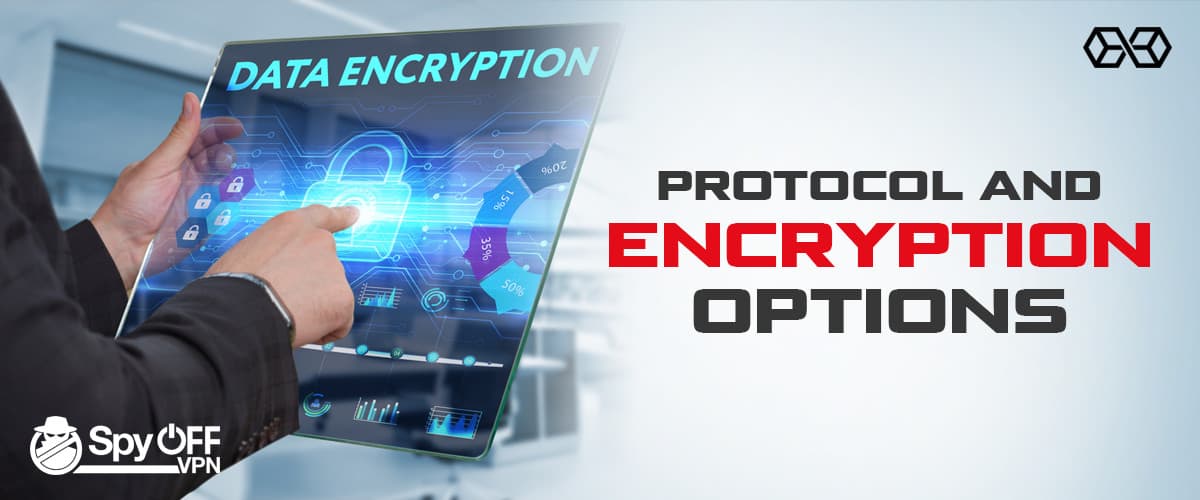 Opțiuni de protocol și criptare Spyoff VPN - Sursă: Shutterstock.com
